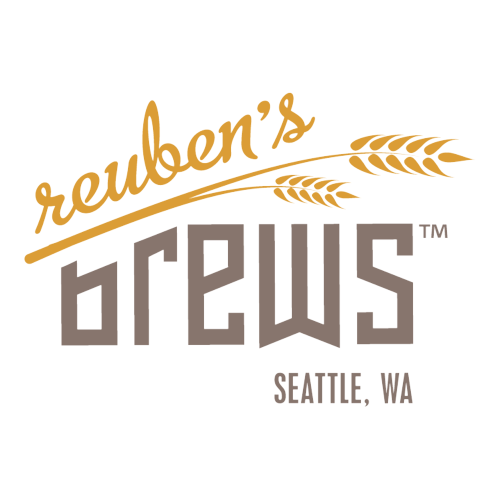 BEER STICKER ~ REUBEN'S Brews Bloody Good Beer ~ Fremont WASHINGTON Seattle 